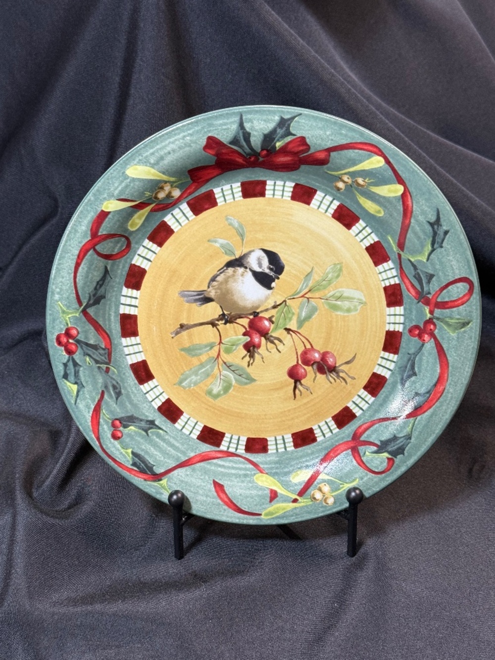 Lenox Chickadee Winter Greetings Everyday Dinner Plate 10"